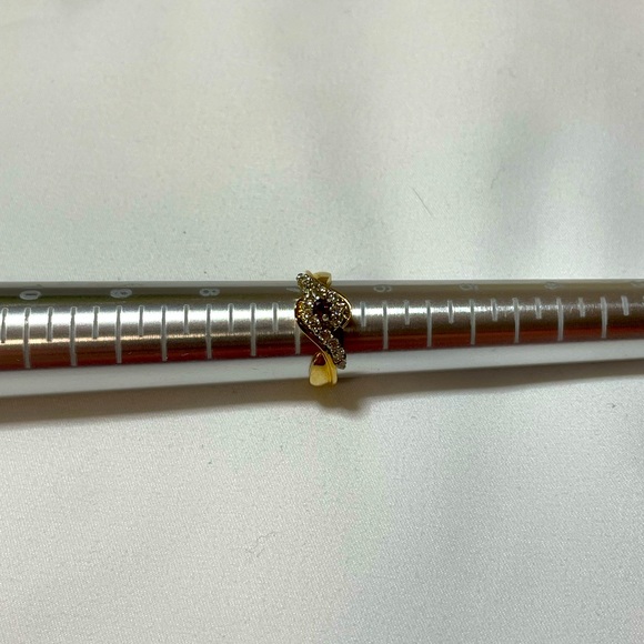 Ruby & Diamond Bypass Ring - Picture 12 of 12